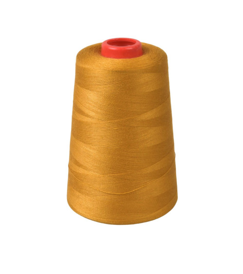 Polyester-Fadenkegel, 5000 Yards/4572 Meter, hochwertiges Honiggelb