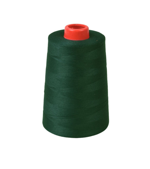 Polyester thread cone 5000 yards/4572 meters high quality dark green