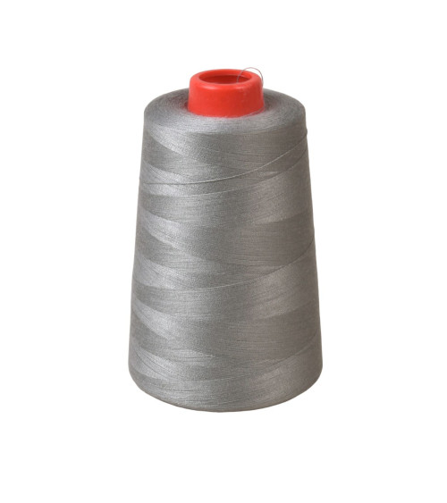 Polyester thread cone 5000 yards/4572 meters high quality gray