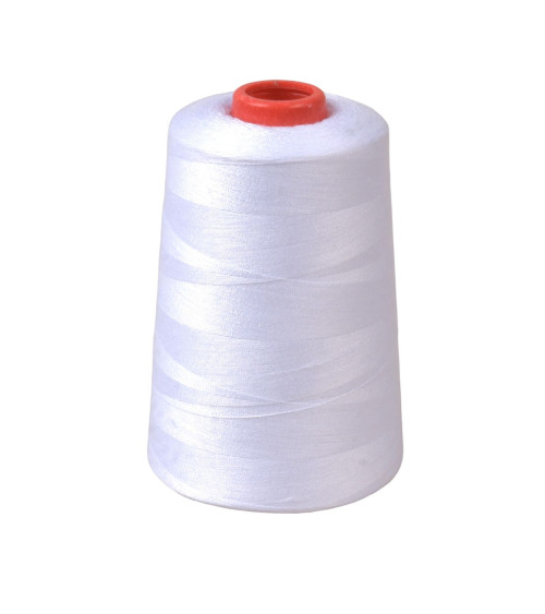 Cone polyester thread 5000 yards/4572 meters high quality white