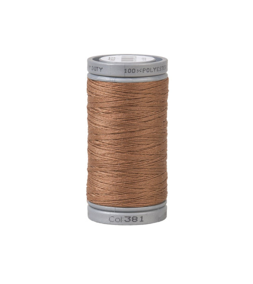 Super strong polyester thread 125m high quality cinnamon brown