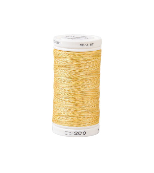 Variagated cotton thread 500m high quality yellow