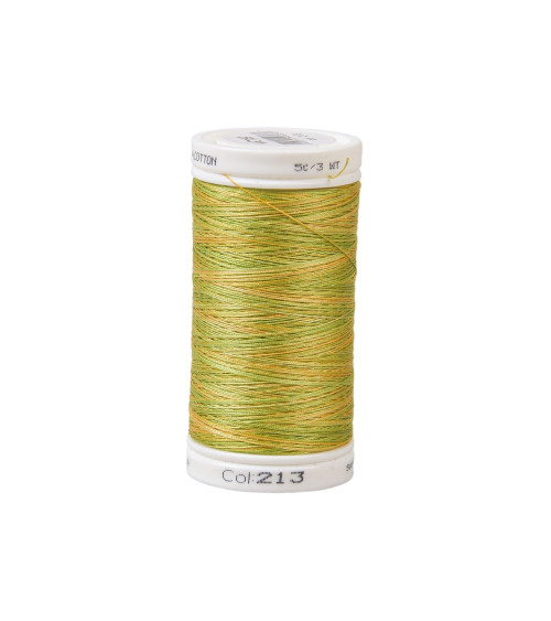 Variagated cotton thread 500m high quality lemon yellow