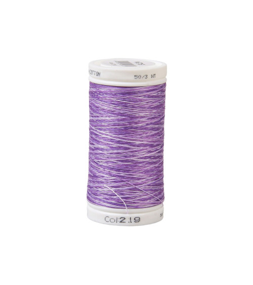 Variagated cotton thread 500m high quality purple