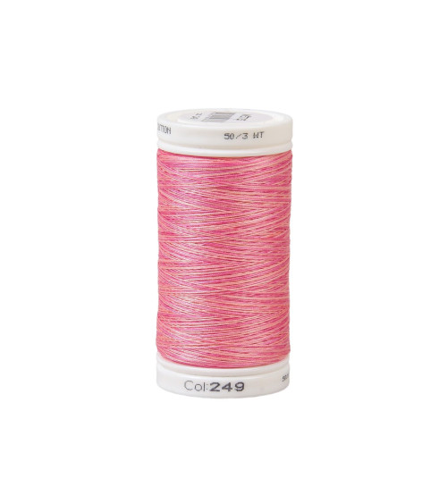 Variagated cotton thread 500m high quality red