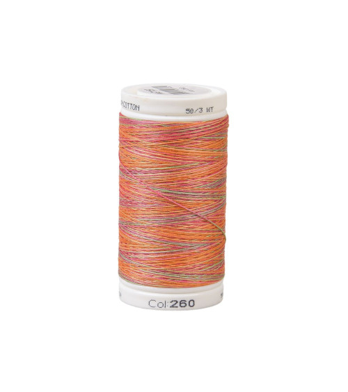 Variagated cotton thread 500m high quality orange