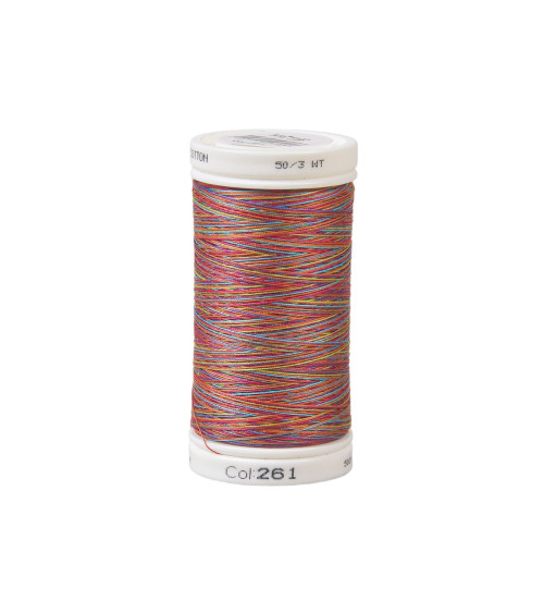 Variagated cotton thread 500m high quality red