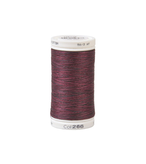 Variagated cotton thread 500m high quality red