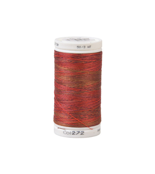 Variagated cotton thread 500m high quality red