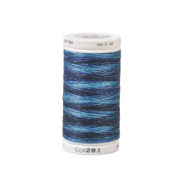 Fil coton variagated 500m haute qualité bleu