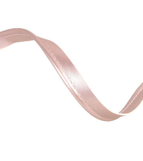 25m spool of 3mm light pink faux metal piping