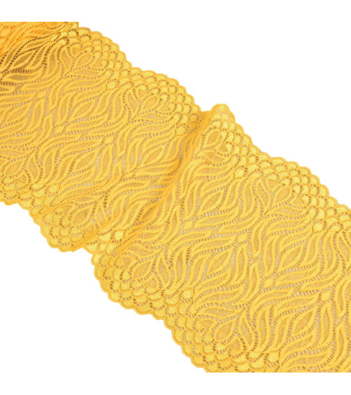 Spool 15m elastic lace flame 200mm yellow gold