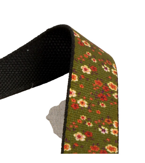 30mm khaki flower strap per meter