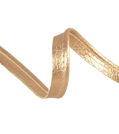 3 mm goldfarbene, rissige Paspeln pro Meter