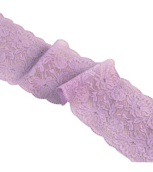 Elastic lace flowers 102mm parma by the meter