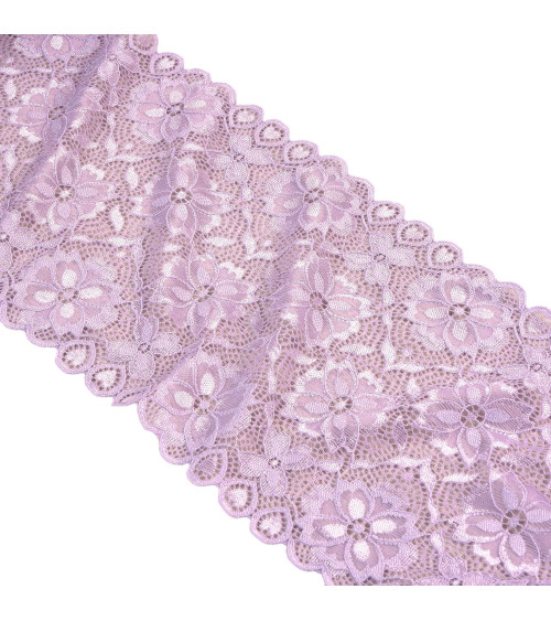 Elastic lace flowers 180mm parma by the meter