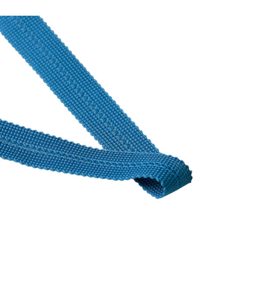 20mm duck blue pre-folded braid per meter