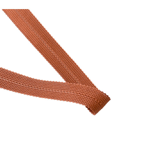 20mm rust pre-folded braid by the meter