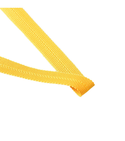 Trenza predoblada 20mm amarillo dorado por metro