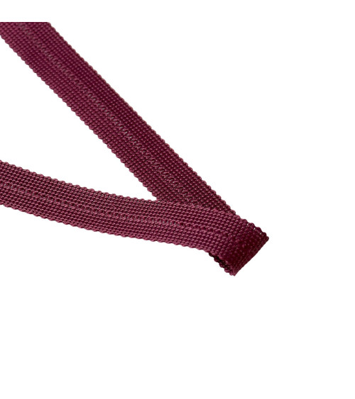 20mm plum pre-folded braid per meter