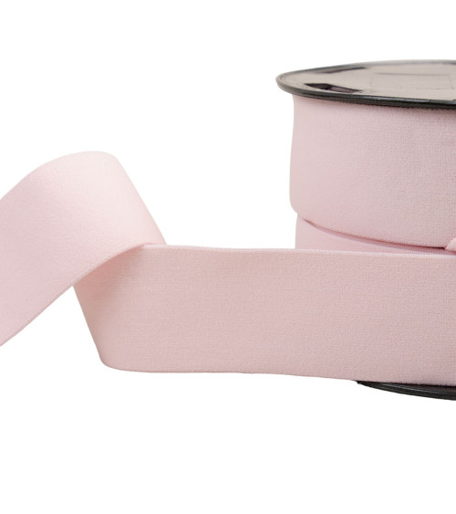 Soft elastic 40mm pink by the meter