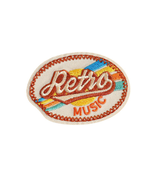 Music iron-on patch 5.8cm x 4cm