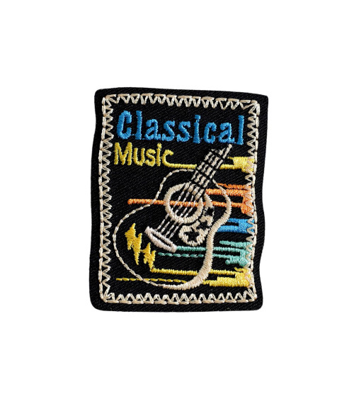 Ecusson thermocollant musique classique 4cm x 5,2cm