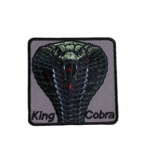 Juego de 3 parches termoadhesivos de animales salvajes cobra de 6,5 cm x 6,5 cm