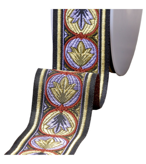 Louis jacquard braid 45mm parma by the meter