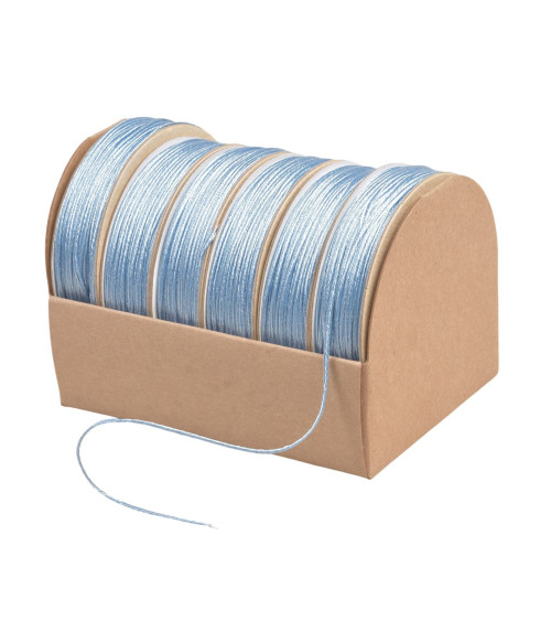 10m spool of 2mm light blue embroidery cord