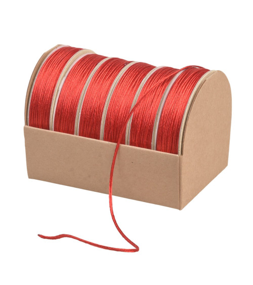 10m spool of 2mm red embroidery cord