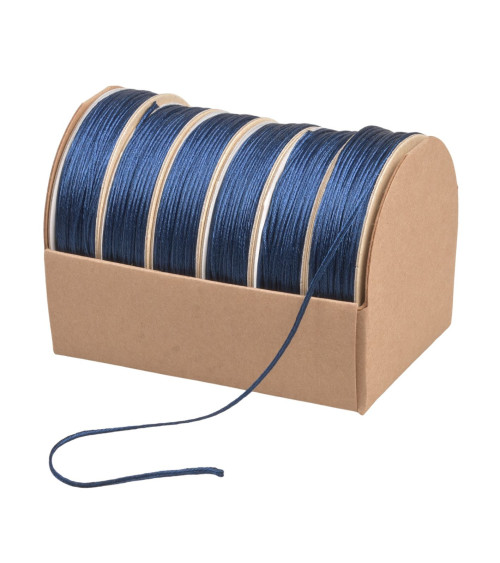 10m spool of 2mm navy blue embroidery cord