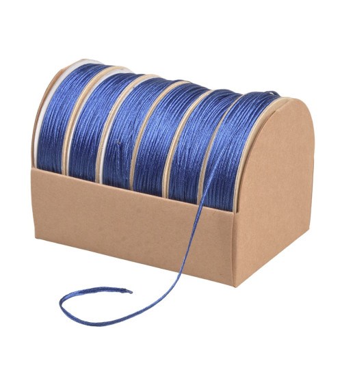 Spool of 10m embroidery cord 2mm royal blue