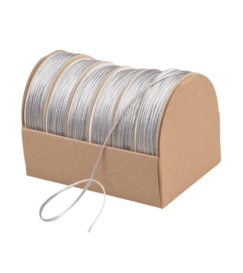 10m spool of 2mm light grey embroidery cord