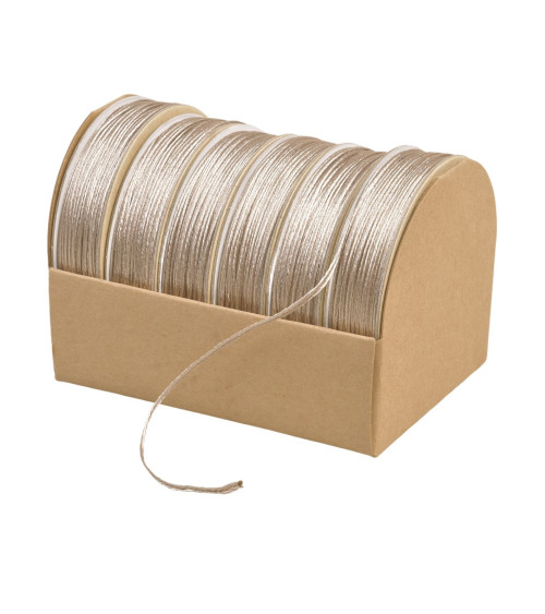 10 m Spule Stickschnur 2 mm Taupe