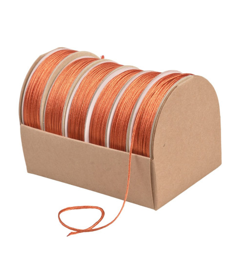 10m spool of 2mm orange embroidery cord