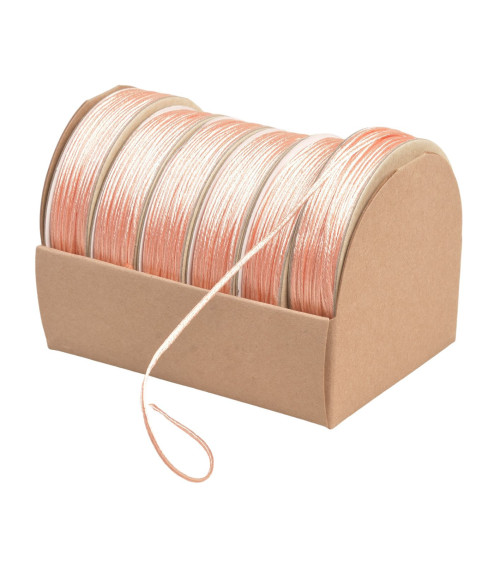 Spool of 10m 2mm salmon embroidery cord