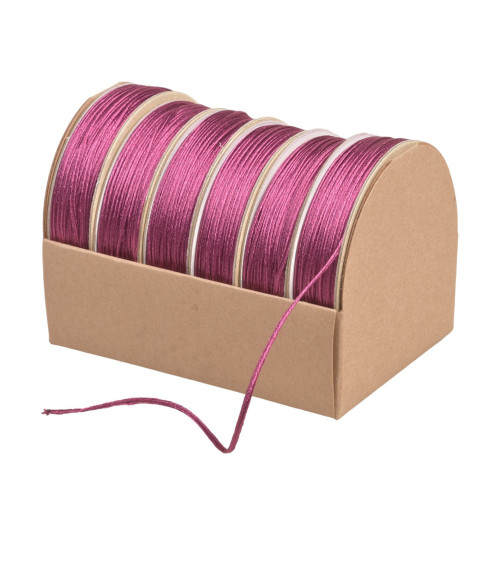 Spool of 10m 2mm plum embroidery cord