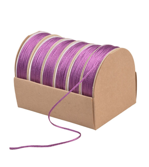 10m spool of 2mm purple embroidery cord