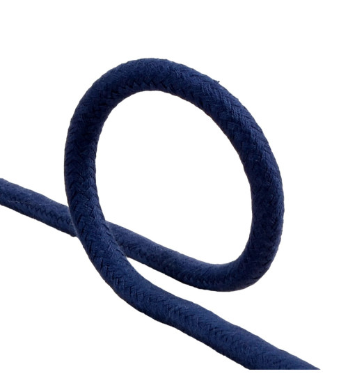 Navy blue braided cord 6mm per meter