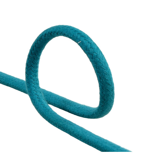 Duck blue braided cord 6mm per meter