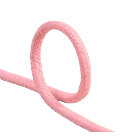 Light pink braided cord 6mm per meter