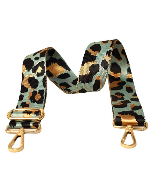 Shoulder strap various patterns 40x140cm green leopard