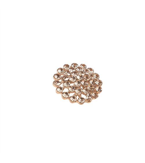 Bouton strass or