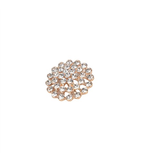 Bouton strass blanc