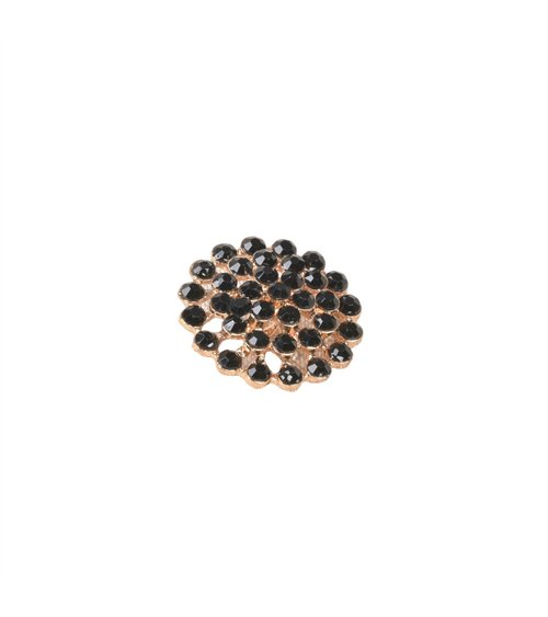 Bouton strass noir