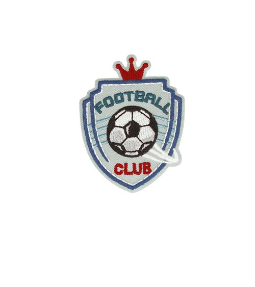 Ecusson thermocollant football football club 4,7cm x 6,1cm