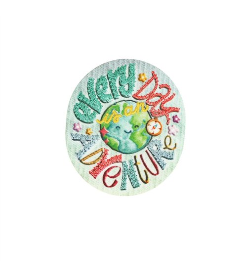 Ecusson thermocollant good vibes every day 5,4cm x 4,7cm