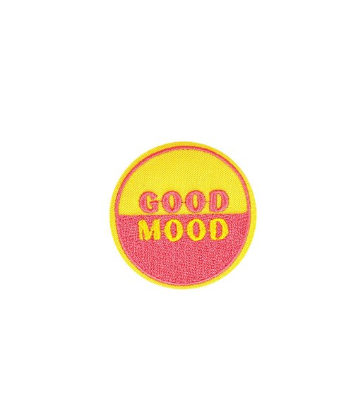 Ecusson thermocollant no bad vibes/good mood good mood 4,7cm x 4,7cm