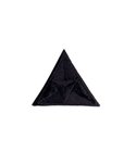 Ecusson thermocollant mouche triangle brodé gris foncé 2x2cm
